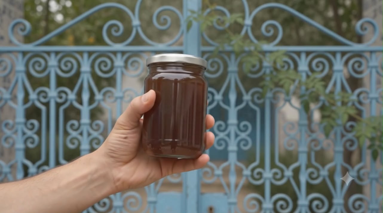 Jar of thyme honey